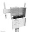 Neomounts FL50S-825WH1 TV-Trolley 37-75" - TÜV, Farbe: Weiß, 4 image