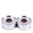Müller Kerzen 97009643-44 Wachskerze Rund Rot, Silber 2 Stück(e)