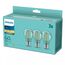 Philips Filament-Lampe, transparent, 60W A60 E27 x3, 2 image