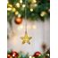 dameco 74750 Christbaumschmuck Weihnachtlicher Sternenschmuck Glas Gelb 1 Stück(e)