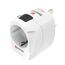Hama World Travel Pro Light USB Netzstecker-Adapter Universal Weiß