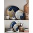 Bloomingville Jules Essteller Rund Steingut Blau, Braun 4 Stück(e), 2 image