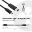 CLUB3D USB 3.1 Gen2 Type-C auf Type-B Kabel 1M. Stecker/Stecker, 3 image