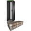 APC Easy Rack Flatpack, 600mm/42HE/1000mm, mit Dach, Seitenwand, Rollen, Füße, 4 Halterungen, ohne Boden, schwarz