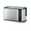 Severin AT 2590 Toaster 2 Scheibe(n) 1400 W Schwarz, Silber