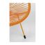 KARE Acapulco Gartenstuhl Netz-Sitz Netz-Rückenlehne Polyethylen, Stahl Orange, 3 image