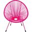 KARE Acapulco Gartenstuhl Netz-Sitz Netz-Rückenlehne Polyethylen, Stahl Pink