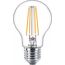 Philips Filament-Lampe, transparent, 60W A60 E27 x3