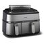 Philips 5000 series NA555/09 Fritteuse Doppel 9 l Eigenständig 2750 W Heißluftfritteuse Silber