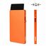 Valenta 588546 Geldbörse, Kartenetui/Reisedokumentenhülle Orange Aluminium