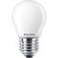 Philips Filament-Kerzenlampe, P45 E27, Milchglas, 25 W