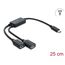 DeLOCK 64373 Schnittstellen-Hub USB Typ-C 5000 Mbit/s Schwarz
