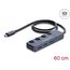 DeLOCK 64384 Schnittstellen-Hub USB Typ-C 10000 Mbit/s Grau, 2 image