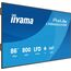iiyama 86" 3840x2160, UHD IPS panel, Haze 25% 800cd/m², Landscape and Portrait, IP5X Dust protection Speakers 2x 16W, 2x HDMI, 1x USB-C (DP Alt, 15W PD, Data loop through), USB 2.0, USB 3.0, WiFi, LAN, Media Play USB Port, Control LAN / RS232C, iiSignage2, 2 image