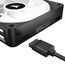 Corsair CUE LINK QX120 RGB Computergehäuse Ventilator 12 cm Schwarz, Weiß 1 Stück(e), 4 image
