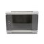 DeLOCK 10″ Netzwerkschrank mit Glastür 4 HE grau