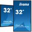 iiyama LH3260HS-B1AG Signage-Display Digitale A-Platine 80 cm (31.5") LED WLAN 500 cd/m² Full HD Schwarz Eingebauter Prozessor Android 11 24/7