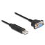 DeLOCK USB 2.0 zu Seriell RS-232 Adapter mit kompaktem seriellen Steckergehäuse 50 cm FTDI