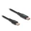 DeLOCK USB 2.0 Schnelladekabel USB Type-C™ Stecker zu Stecker PD 3.1 140 W mit Leistungsanzeige 1,20 m