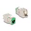 DeLOCK Keystone Modul RJ45 Buchse zu LSA Cat.6A werkzeugfrei grün Set 10 Stück, Farbe: Grün, 2 image