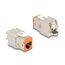 DeLOCK Keystone Modul RJ45 Buchse zu LSA Cat.6A werkzeugfrei orange Set 10 Stück, Farbe: Orange, 2 image