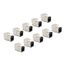 DeLOCK Keystone Modul RJ45 Buchse zu LSA Cat.6A werkzeugfrei schwarz Set 10 Stück, Farbe: Schwarz