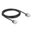 DeLOCK RJ45 Netzwerkkabel Cat.6 UTP Ultra Slim 3 m schwarz mit kurzen Steckern, Länge: 3 m, 2 image