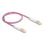 DeLOCK LWL Kabel LC Duplex zu LC Duplex Multimode OM4 winkelbar 1 m, Länge: 1 m, 2 image