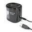 Rapesco PS12-USB Elektrischer Bleistiftspitzer Schwarz, Transparent