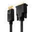 PureLink PI5200-100 Videokabel-Adapter 10 m DVI-D DisplayPort Schwarz, Farbe: Schwarz, Länge: 10 m