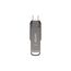 Lexar JumpDrive Dual Drive D400 USB-Stick 64 GB USB Type-A / USB Type-C 3.2 Gen 1 (3.1 Gen 1) Silber, Kapazität: 64 GB