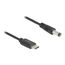 DeLOCK USB Type-C Stromkabel zu DC 5,5 x 2,1 mm Stecker 1 m