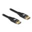 DeLOCK DisplayPort Kabel 8K 60 Hz 2 m schwarz Metall, Farbe: Schwarz, Länge: 2 m