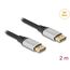 DeLOCK DisplayPort Kabel 16K 60 Hz 2 m silber Metall, Farbe: Schwarz, Silber, Länge: 2 m, 3 image