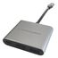 LC-Power LC-HUB-C-MULTI-4-V2 Schnittstellen-Hub USB Typ-C 5000 Mbit/s Silber, Schwarz, 2 image