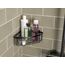 TESA ALUXX BLACK Aluminium Wand-montiert Duschkorb, 3 image