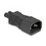 DeLOCK Netzadapter IEC 60320 - C14 auf C7, Stecker / Buchse, 2,5 A, gerade