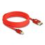 DeLOCK Mini DisplayPort zu DisplayPort Kabel 8K 60 Hz 3 m rot Metall ohne Einrastfunktion, Farbe: Rot, Länge: 3 m