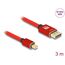 DeLOCK Mini DisplayPort zu DisplayPort Kabel 8K 60 Hz 3 m rot Metall ohne Einrastfunktion, Farbe: Rot, Länge: 3 m, 2 image