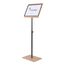 Rocada NAT0705 Zeichenhalter und Informationsstand A4 Melamin, Stahl Schwarz, Weiß, Holz, 2 image