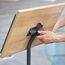 Rocada NAT0706 Zeichenhalter und Informationsstand A3 Melamin, Stahl Schwarz, Weiß, Holz, 10 image