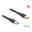 DeLOCK 81237 USB Kabel USB 2.0 0,5 m USB C 0,48 Gbit/s 60 W Schwarz, Farbe: Schwarz, Länge: 0,5 m, 2 image
