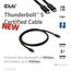 CLUB3D CAC-2501 Thunderbolt-Kabel 1 m 120 Gbit/s Schwarz, 2 image