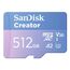 SanDisk Creator 512 GB MicroSDXC UHS-I Klasse 10