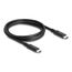 DeLOCK USB4 40 Gbps Kabel koaxial 1,2 m USB PD 3.1 Extended Power Range 240 W