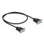 DeLOCK Seriell Kabel RS-232 D-Sub 9 Buchse zu Buchse Nullmodem mit schmalem Steckergehäuse - CTS / RTS auto control - 0,5 m, Länge: 0,5 m