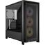 Corsair FRAME 4000D RS ARGB Midi Tower Schwarz, Farbe: Schwarz