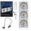 Lian Li UNI FAN SL Wireless LCD 120 Reverse Blade Computergehäuse Ventilator 12 cm Weiß 3 Stück(e), Farbe: Weiß
