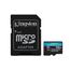 Kingston Technology 128GB microSDXC Canvas Go Plus Gen4 200 MB/s A2 U3 V30-Karte + Adapter, Kapazität: 128 GB