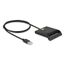 DeLOCK 91724 Smart-Card-Lesegerät Drinnen USB USB Typ-A Schwarz
